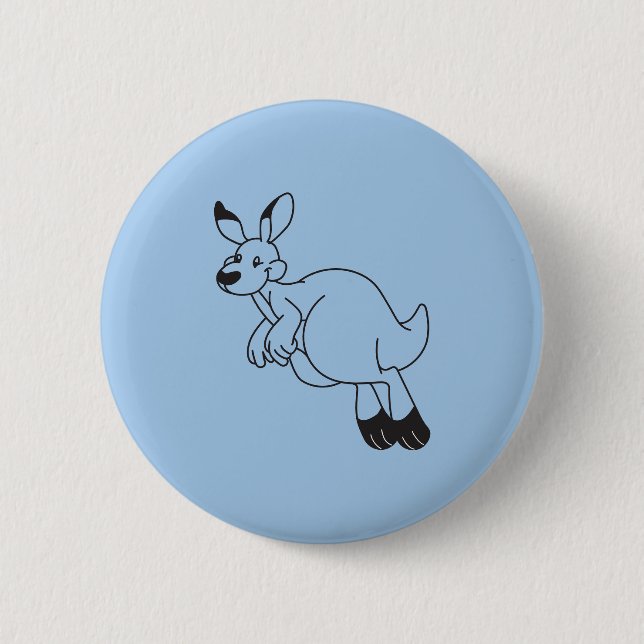 Kangaroo outline button (Vorderseite)