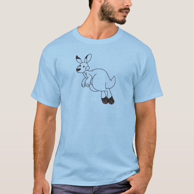 Kangaroo outline T-Shirt (Vorderseite)