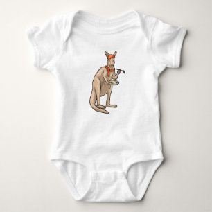 Kangaroo Painter Pinsel Malerei Baby Strampler