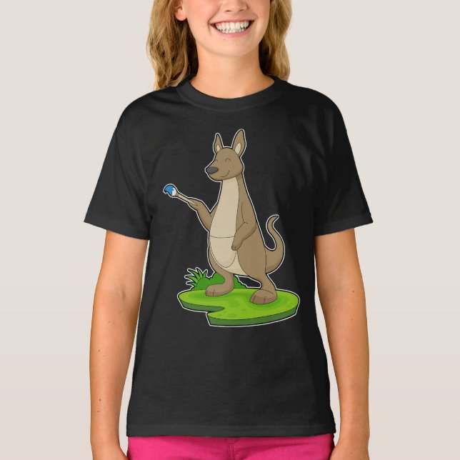 Kangaroo Pinselpinsel T-Shirt (Vorderseite)