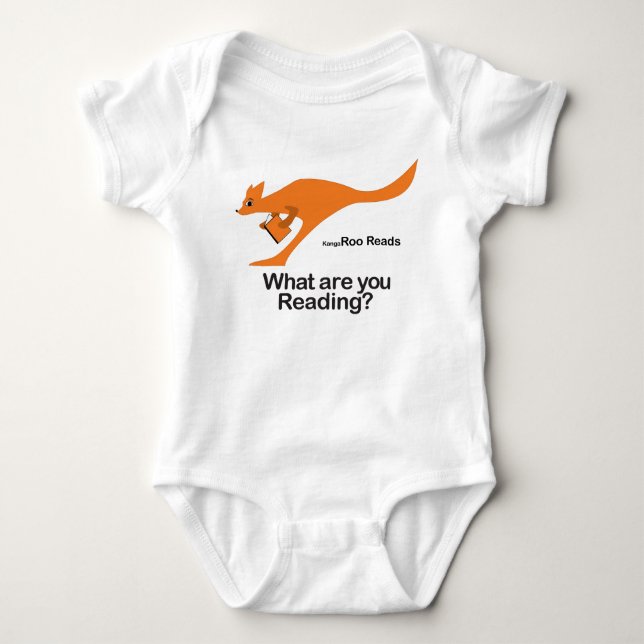 Kangaroo Reads T-Shirt (Vorderseite)
