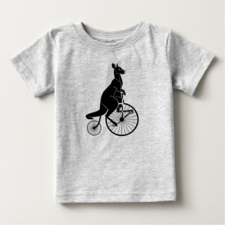 Kangaroo Reiten Vintages Bike Rompwe Baby T-shirt