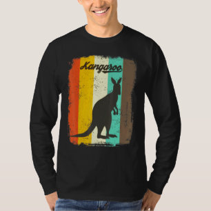 Kangaroo Retro 70er Vintages Süße Tier T-Shirt