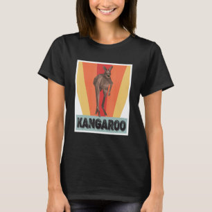 Kangaroo Retro Outback Australien Marsupials Kanga T-Shirt