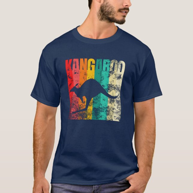 Kangaroo Retro T-Shirt (Vorderseite)