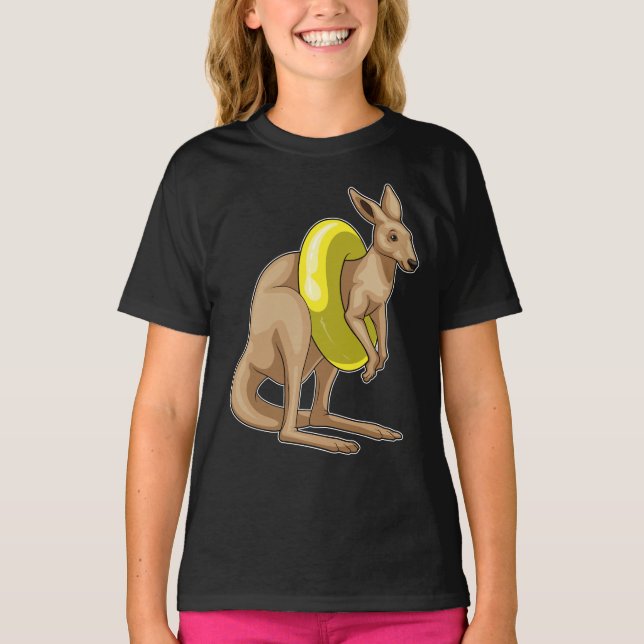 Kangaroo Schwimmring T-Shirt (Vorderseite)