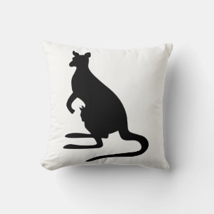 Kangaroo-Silhouette Kissen