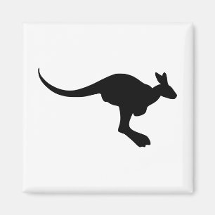 Kangaroo-Silhouette Magnet