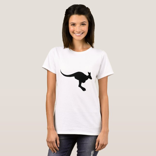 Kangaroo-Silhouette T-Shirt (Vorne ganz)