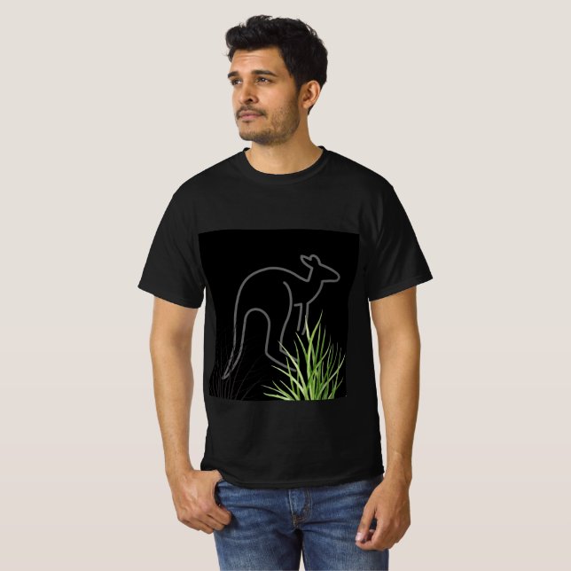 Kangaroo-Silhouette T-Shirt (Vorne ganz)