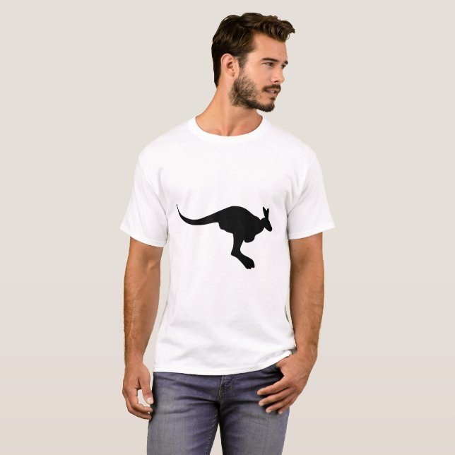Kangaroo-Silhouette T-Shirt (Vorne ganz)
