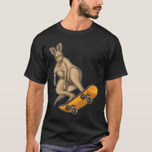 Kangaroo Skater Skateboard Sport T-Shirt