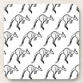 Kangaroo Sketch Getränkeuntersetzer