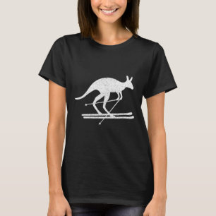 Kangaroo Skivergnügen Wintersport Australien Reise T-Shirt