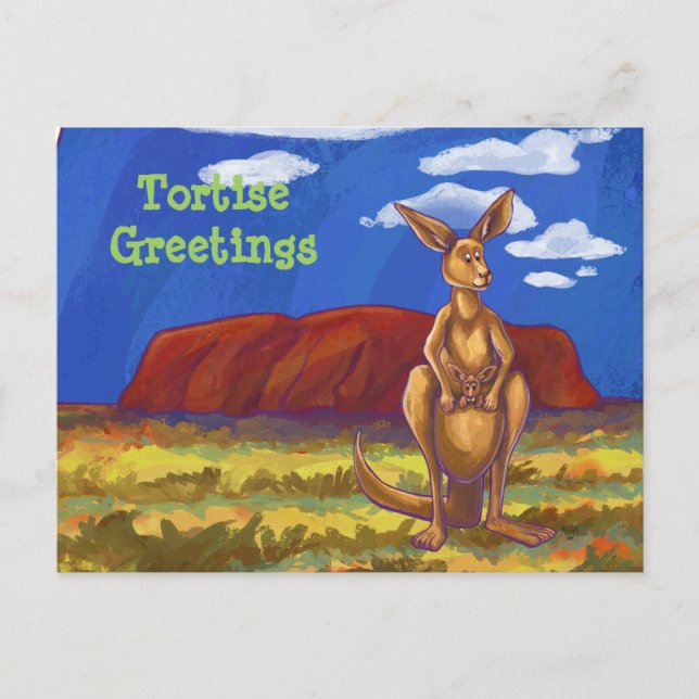 Kangaroo Stationery Postkarte (Vorderseite)