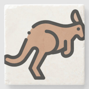 Kangaroo Steinuntersetzer
