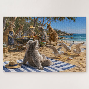 Kangaroo-Strand-Barbecue Puzzle