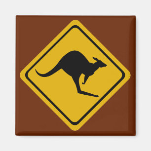 Kangaroo-Straße Magnet
