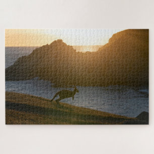 Kangaroo Sunset Foto Australien, 1014 Stück Puzzle