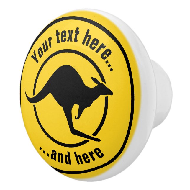 Kangaroo-Symbol Keramikknauf (Rechts)