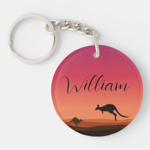 Kangaroo Themed Key Chain Schlüsselanhänger