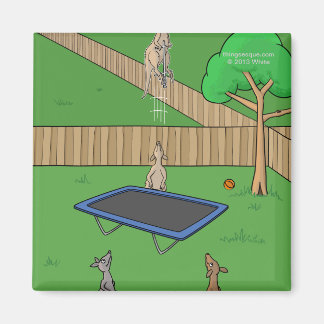 Kangaroo Trampoline Bounce Magnet