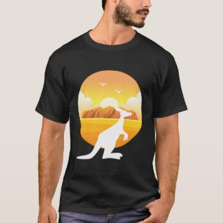 Kangaroo Uluru Kata Tjuta Nationalpark Australien T-Shirt