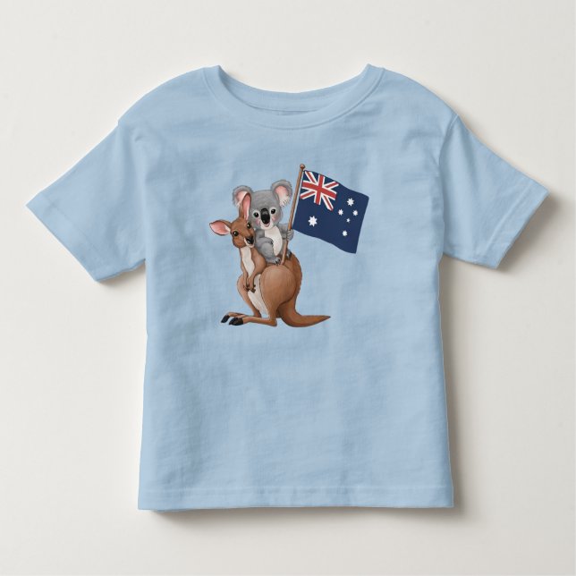 Kangaroo und Koala Kleinkind T-shirt (Vorderseite)