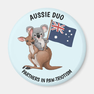 Kangaroo und Koala Magnet