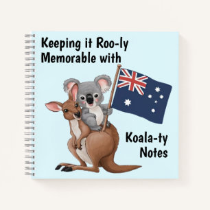 Kangaroo und Koala Notizbuch