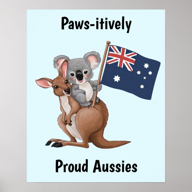 Kangaroo und Koala Poster (Vorne)