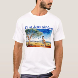 Kangaroo unter dem Hummer mit Weihnachtsbaumbaumho T-Shirt