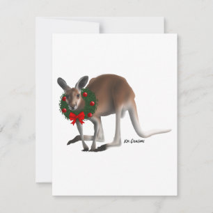 Kangaroo - Urlaubskarte Feiertagskarte