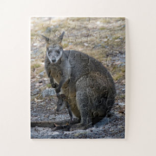 Kangaroo Wallaby und Baby Joey Easy Kids Puzzle