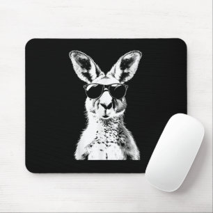 Kangaroo Wearing Sunglasses Funny Animal Australia Mousepad