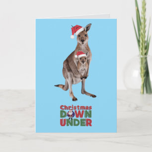 Kangaroo Weihnachten Karte