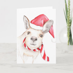 Kangaroo Weihnachtskarte Feiertagskarte