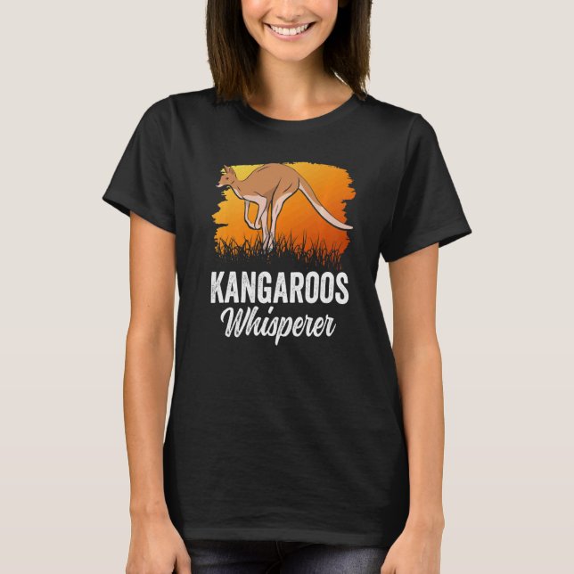 Kangaroo Whisperer Kangaroos Animal Australia 1 T-Shirt (Vorderseite)