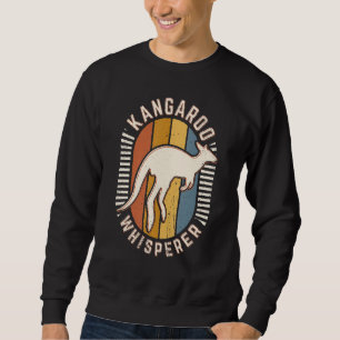 Kangaroo Whisperer Vintag Classic Retro Animal ln Sweatshirt