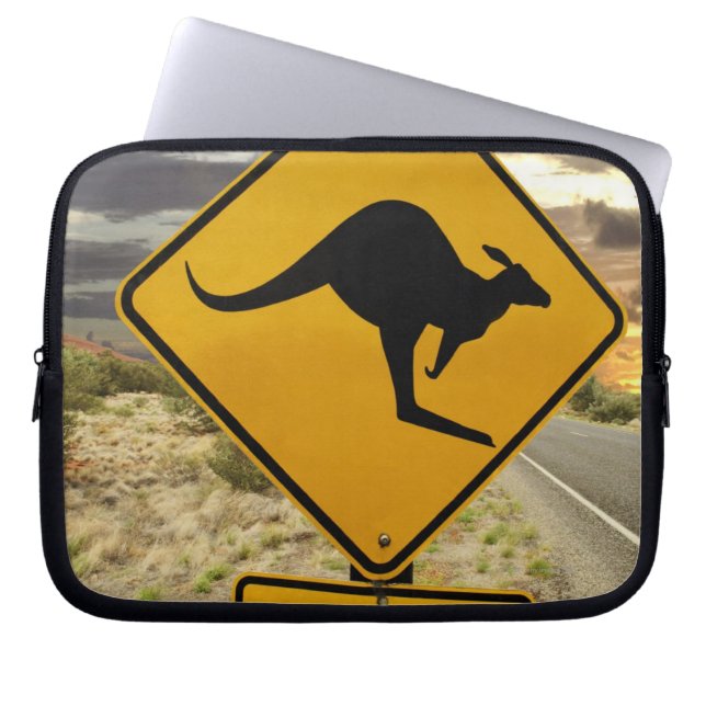 Kangaroo-Zeichen, Australien Laptopschutzhülle (Vorderseite)