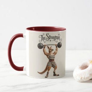 Kangaroo-Zirkus-Strongman Tasse