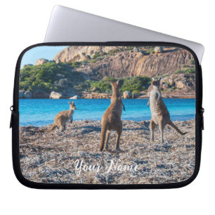 Kangaroos auf dem Beach Australia Foto Laptopschutzhülle