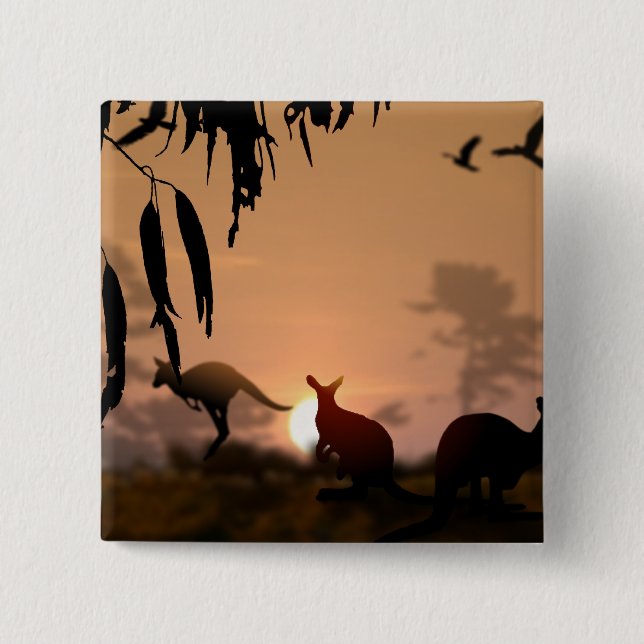 Kangaroos Button (Vorderseite)