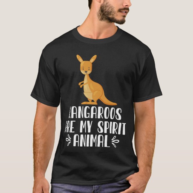 Kangaroos sind mein Geiststier T-Shirt (Vorderseite)