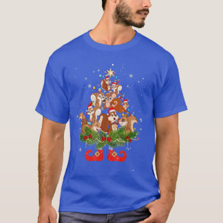 Kangaroos Weihnachtsbaumleuchten Weihnachtsmannmüt T-Shirt