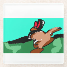 Kangarosprung Glasuntersetzer