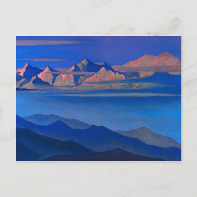 Kangchenjunga, 1944 von Nicholas Roerich Postkarte (Vorderseite)