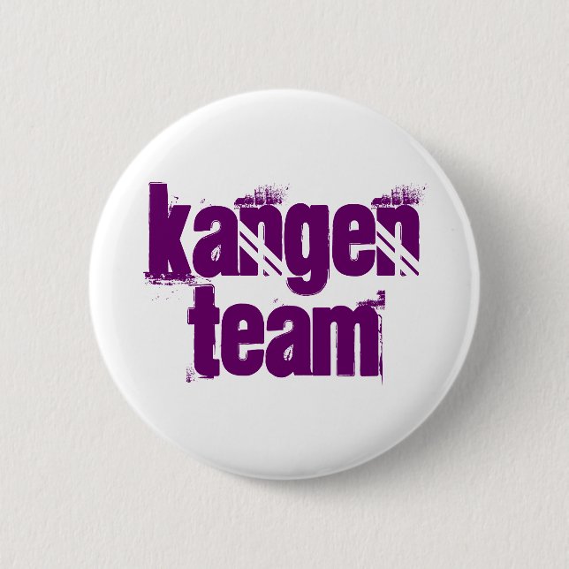 Kangen Team-Knopf-lila Buchstaben Button (Vorderseite)