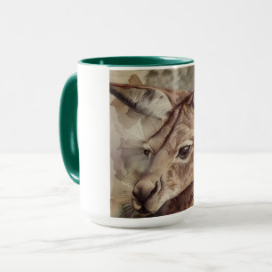Känguru-Aquarell-Kunst  Tasse