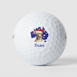 Känguru auf der australischen Flagge Golfball